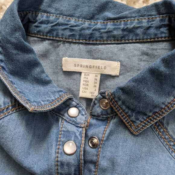 Springfield chambray short-sleeve button down - Picture 4 of 6